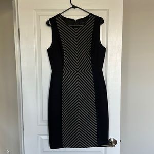 Women's winter workwear dress - J Crew - black and grey